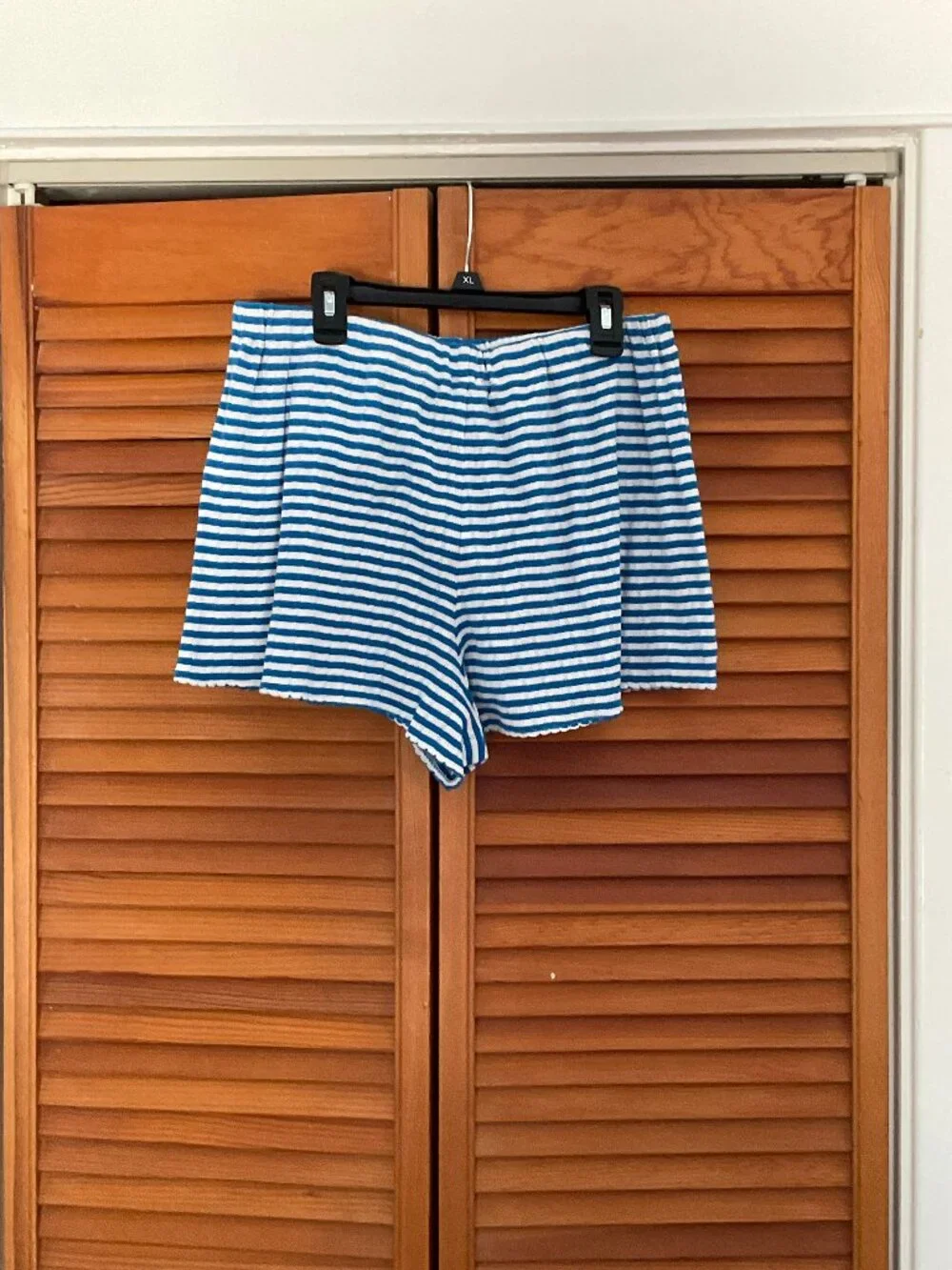J.Crew Pointelle Short in Stripe Blue for Women
